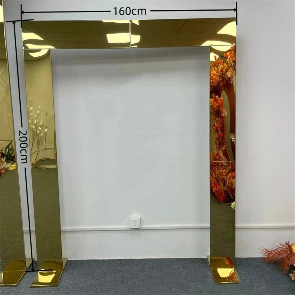 1pcs or 3pcs Shiny arch door backdrop stand