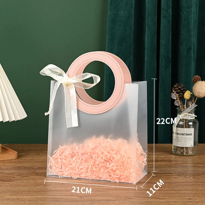 10 st PVC-presentpåsar med handtag