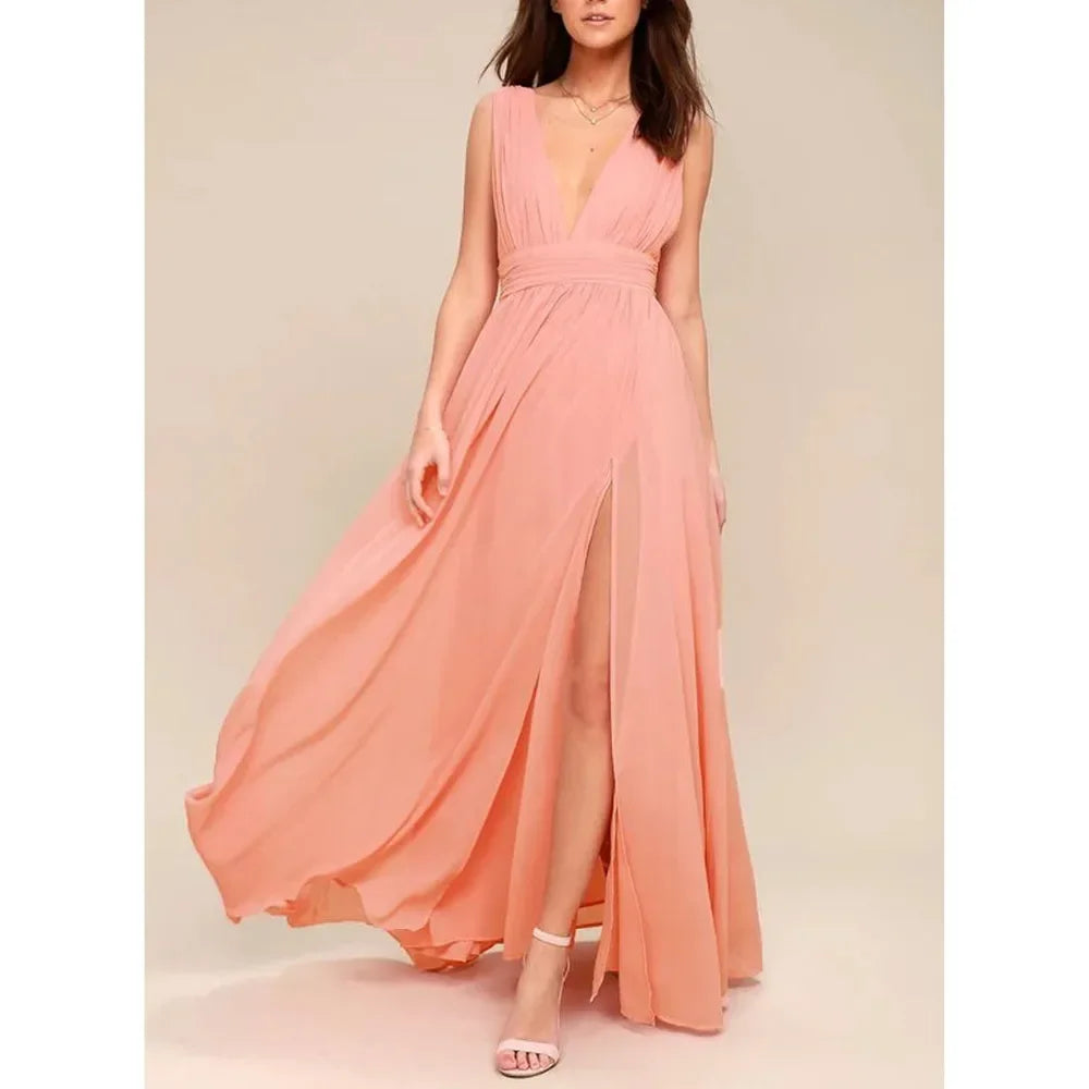 Siline Backless Maxi Summer Dress
