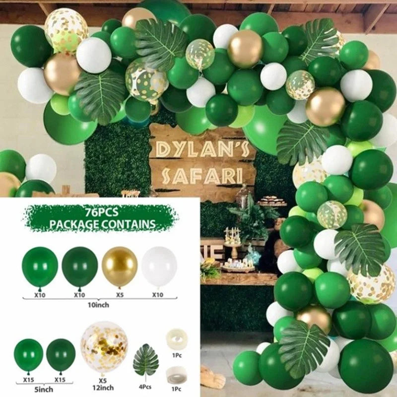Jungle Green alloons Arch Kit