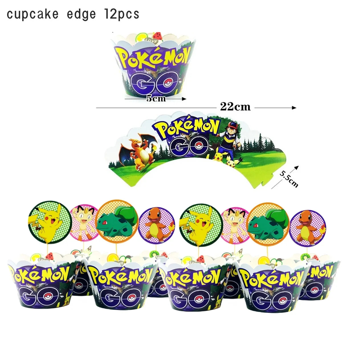 Pokemon & Pikachu Cake Topper Decoration