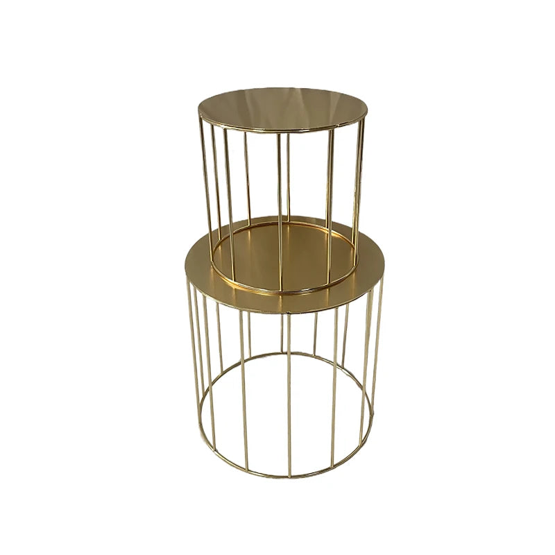 Gold floating cake stand for cake separator high quality