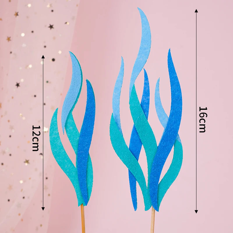 Kawaii Mermaid Cake Topper – Birthday Decoration