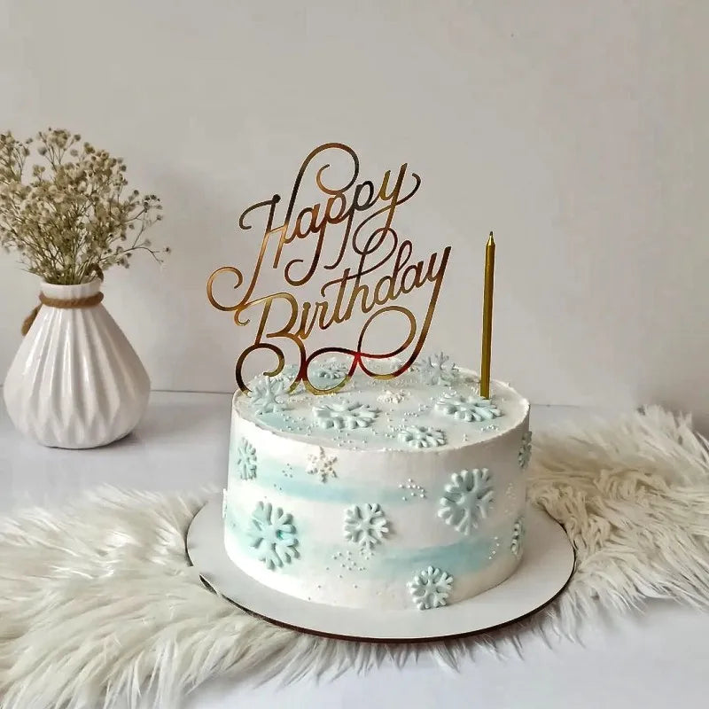 Rose,Gold simple style cake,dessert Decoration