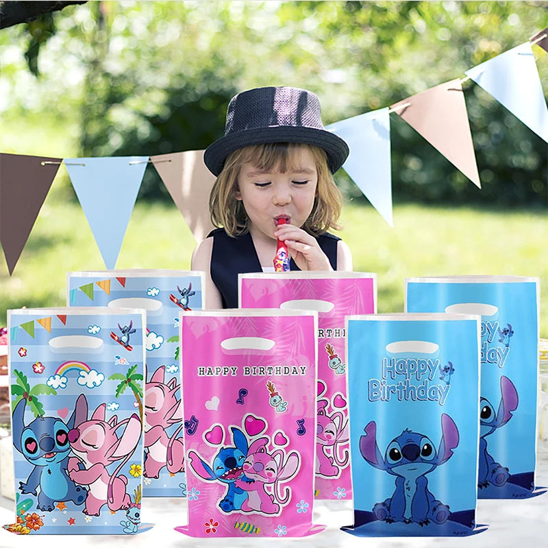 Blue & Pink Stitch Gift bags