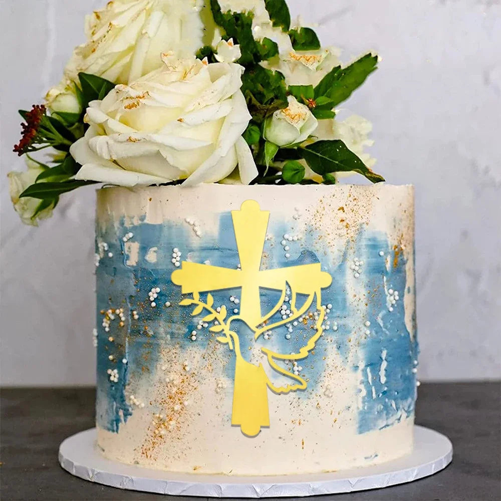Baptism cake decoration