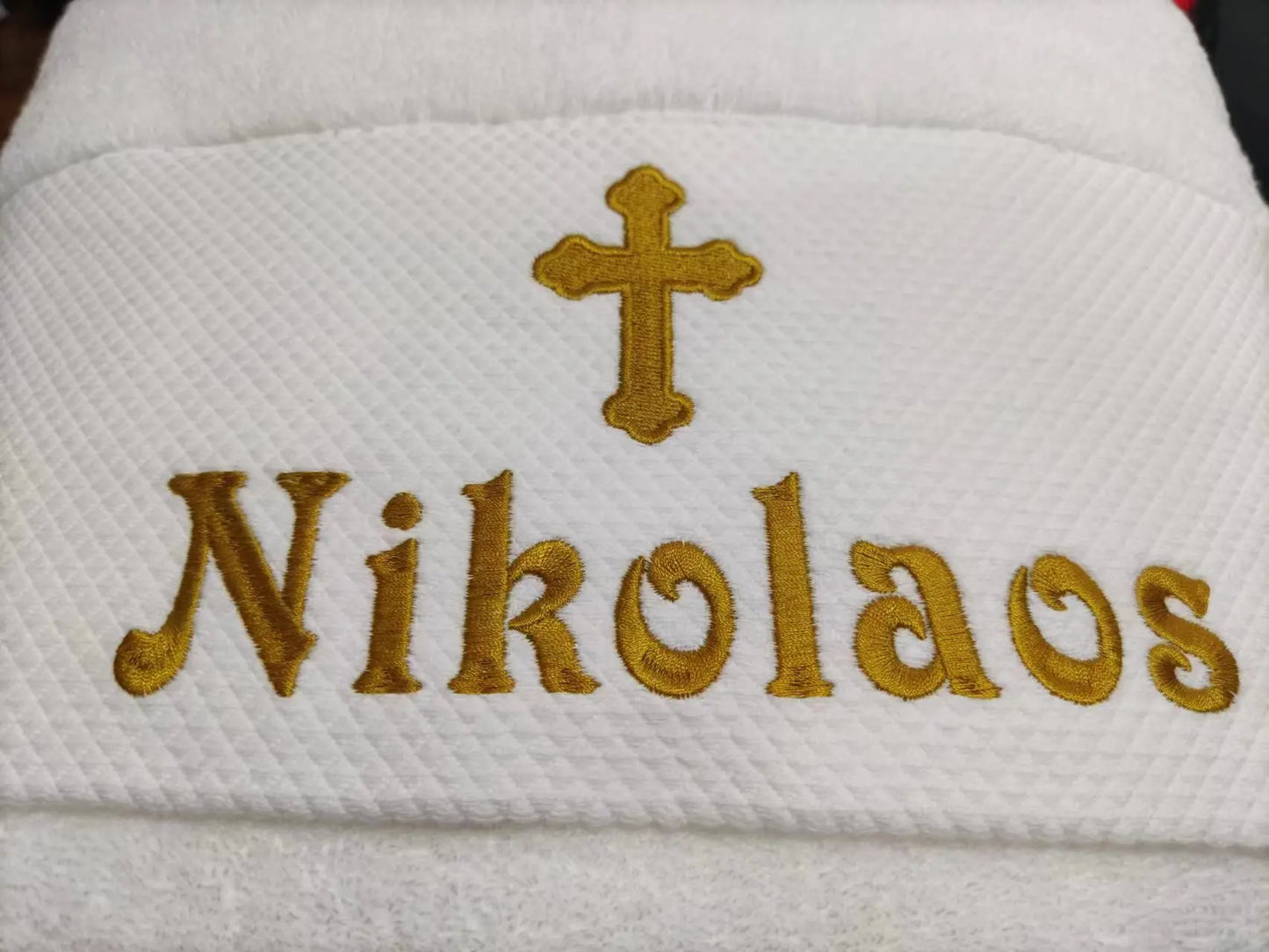 Customized name , date for Towel face and towels bathing