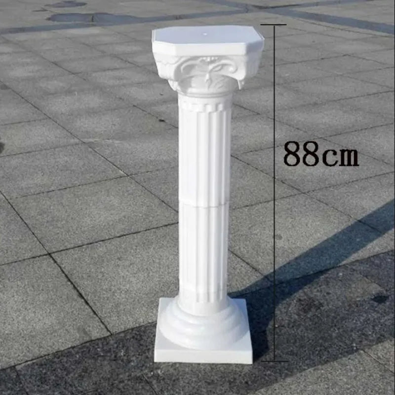 Roman plastic white pillars for decoration 65cm 113cm