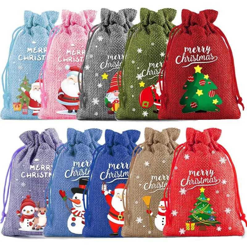 Merry Christmas Wholesale Bags 10pcs