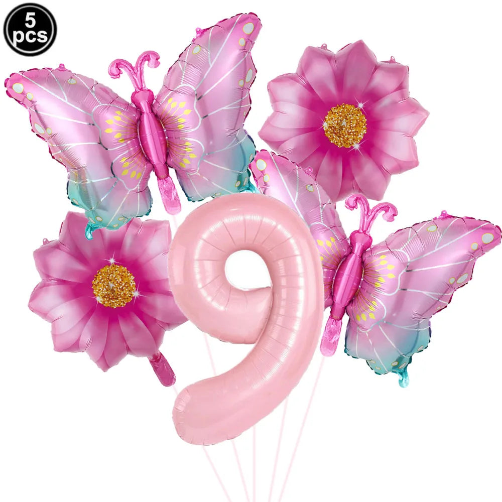 Colorful Butterfly balloons 5pcs