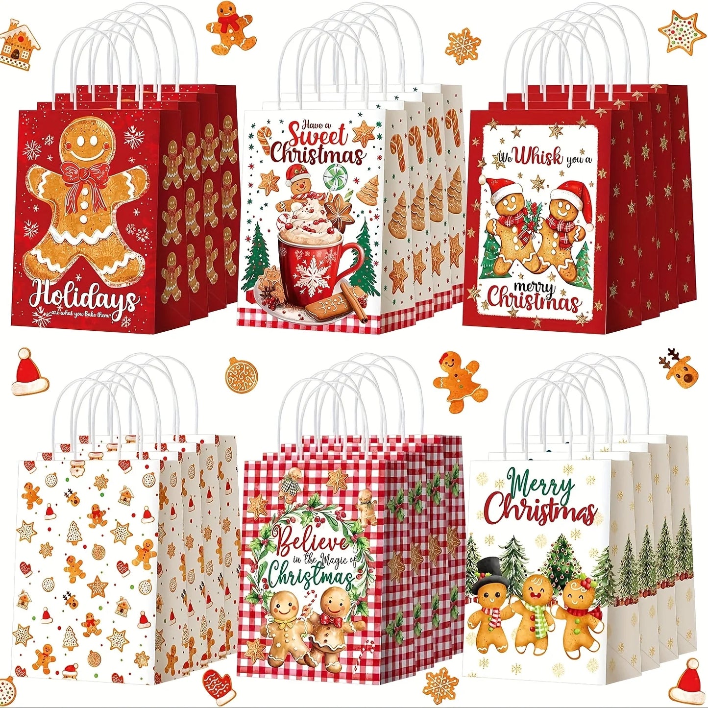Merry Christmas Party Paper Bags