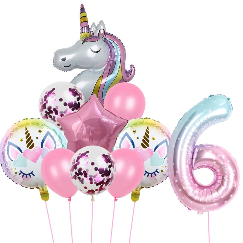 1Set Unicorn theme balloon 32inch