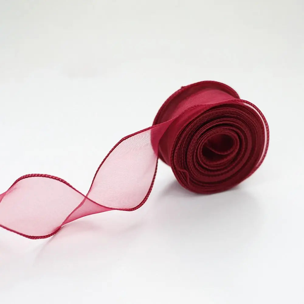 Satin ribbon mesh fabric Tulle ribbon 40mm 10 yards Roll