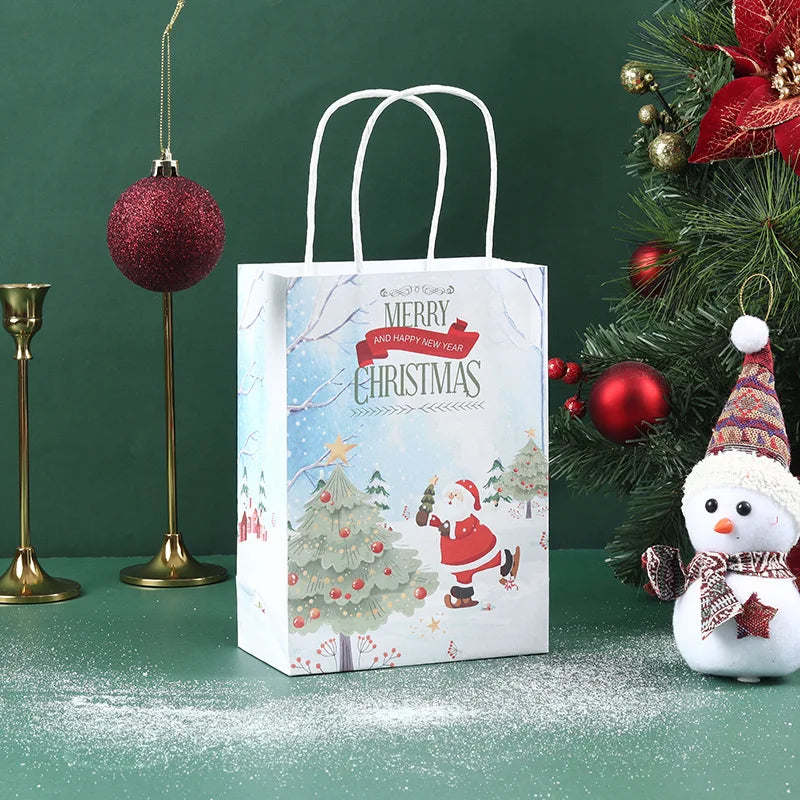 20 pcs Cute Santa Gift Box Bag