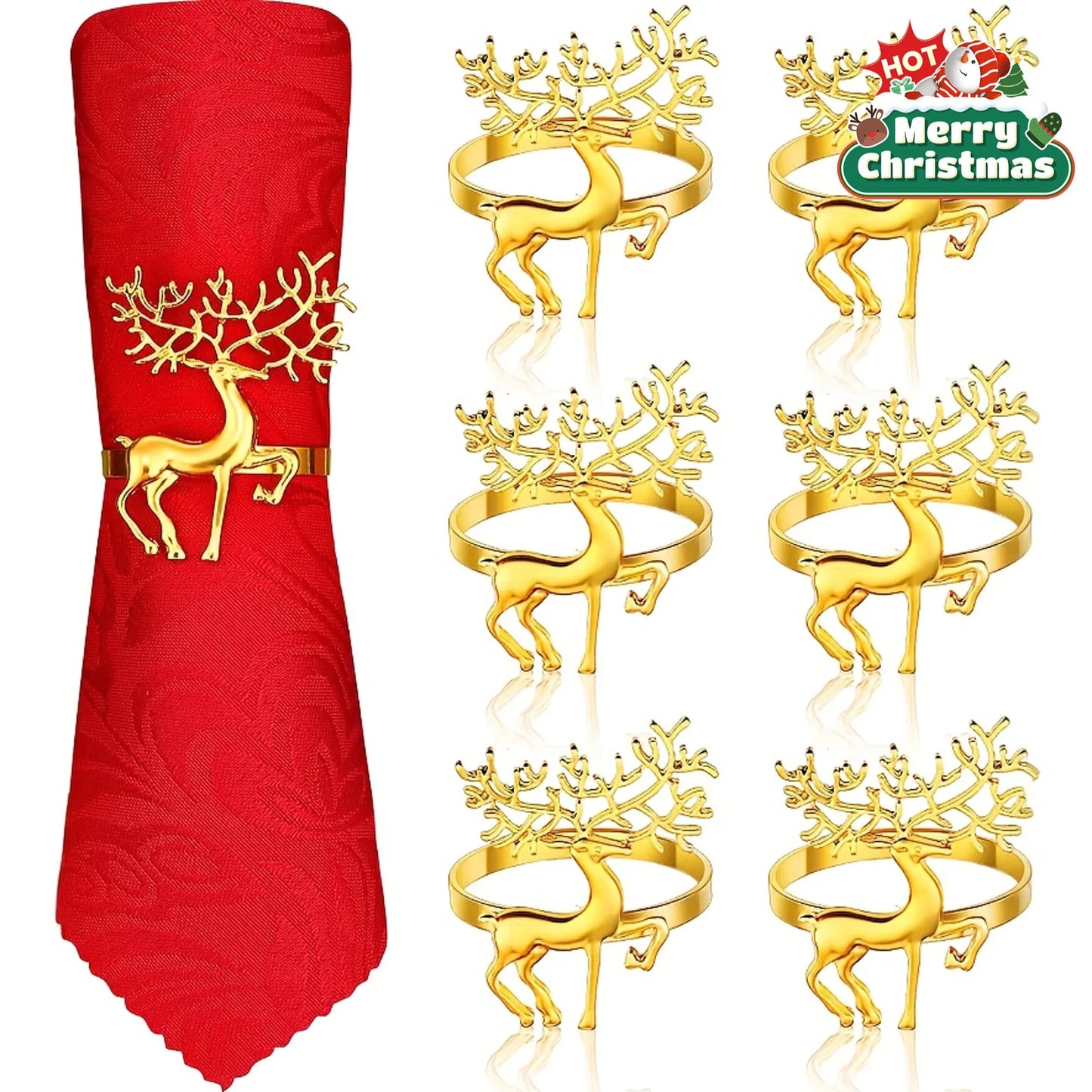 Xmas Table Napkin Rings