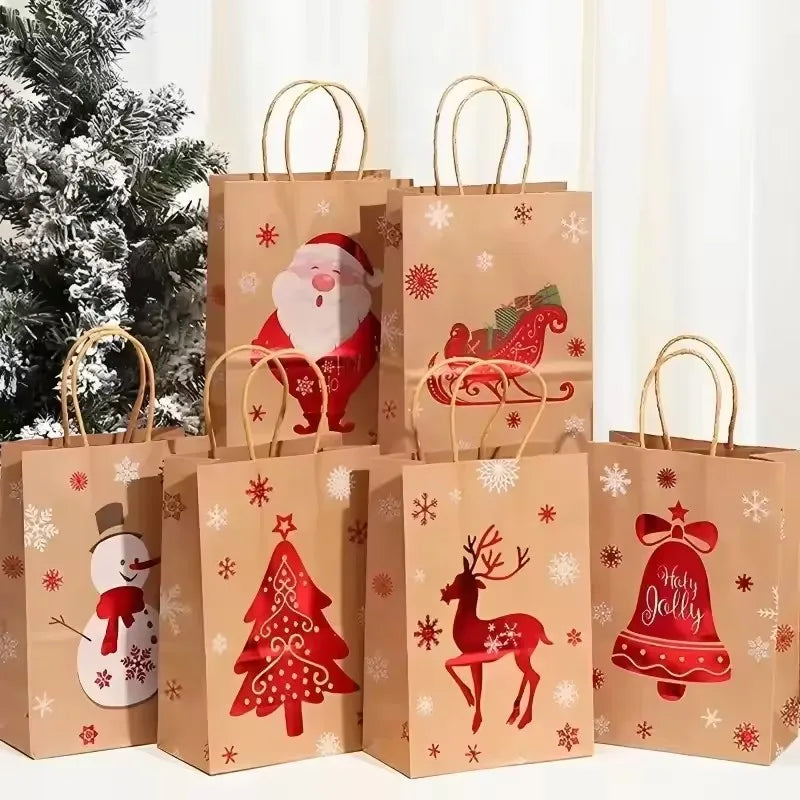 Santa Kraft Gift Packaging Bags