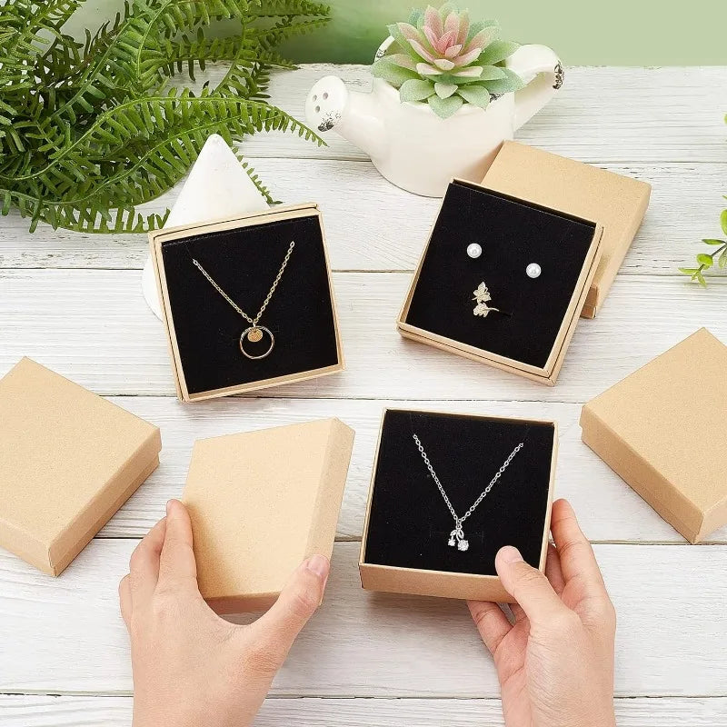 24 Pcs Jewelry Boxes 3.54× 3.54 x 1.18