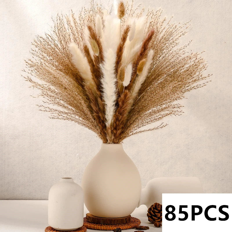 Natural Pampas Grass Dried Flower Bouquet
