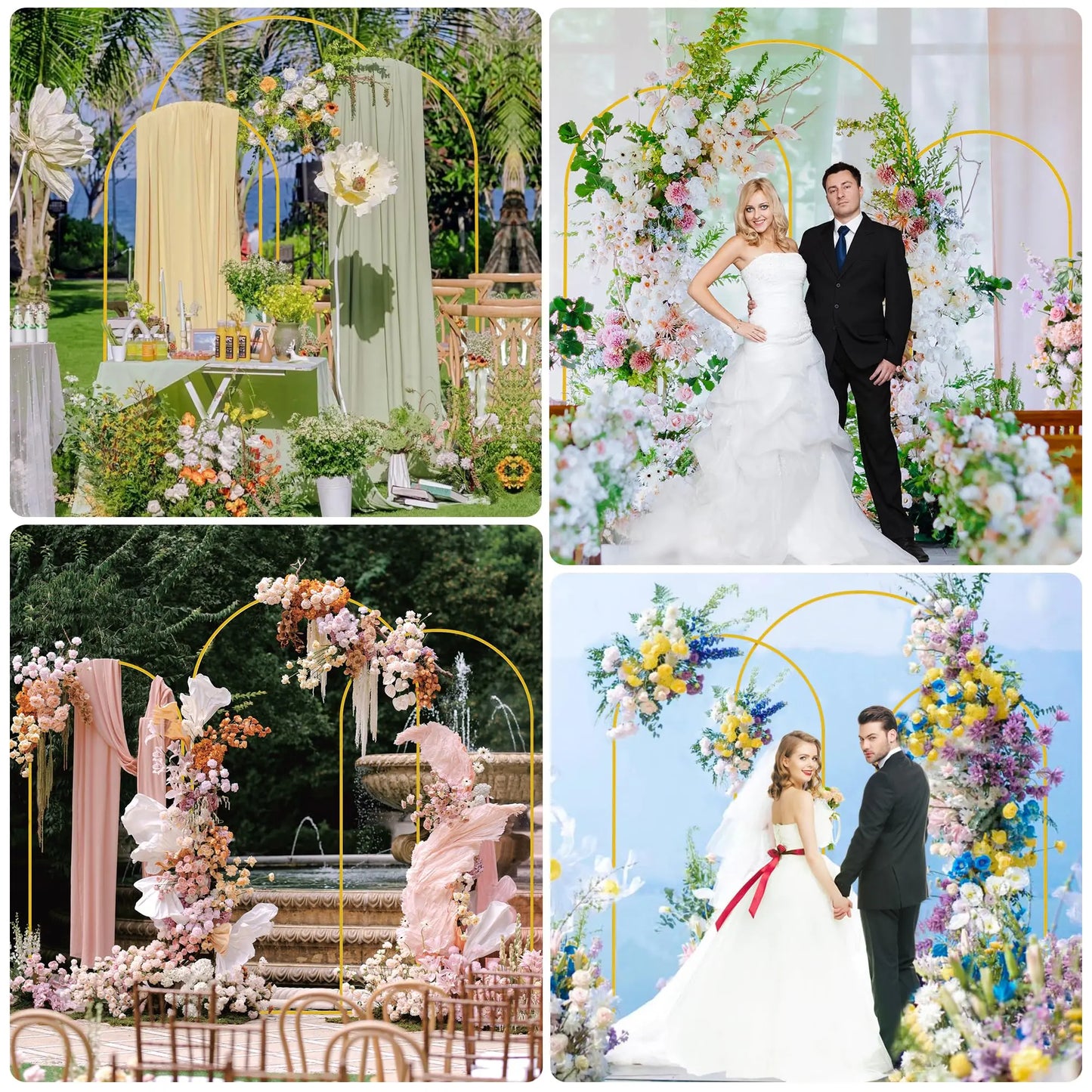 Gold backdrop stand, 3 Set