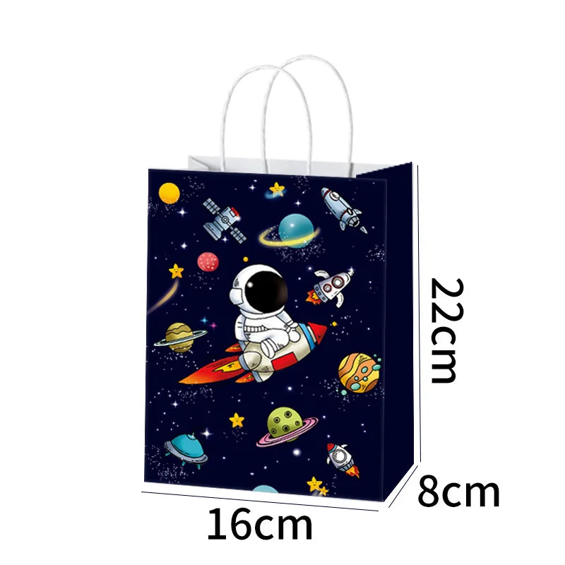 Outer Space with handle bags 6/12/24pcs