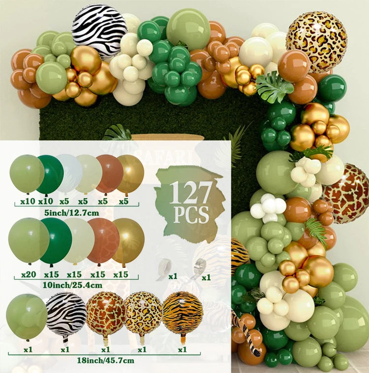 Jungle Green alloons Arch Kit