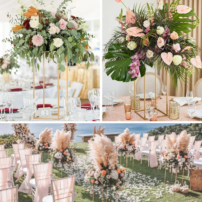 Metal flower stands for party decoration 4PCs/Set