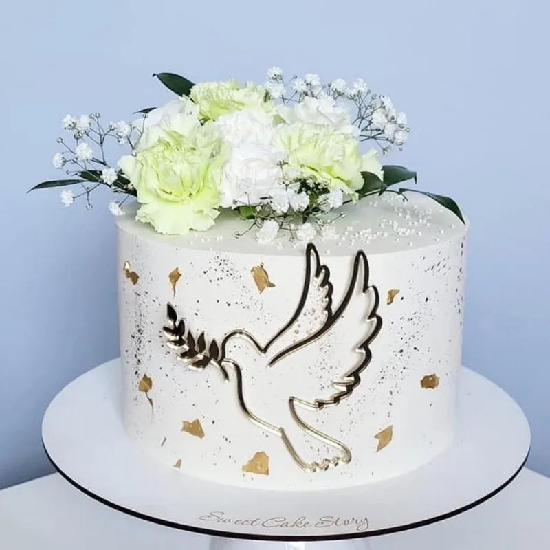 Baptism cross cake Topper decoration