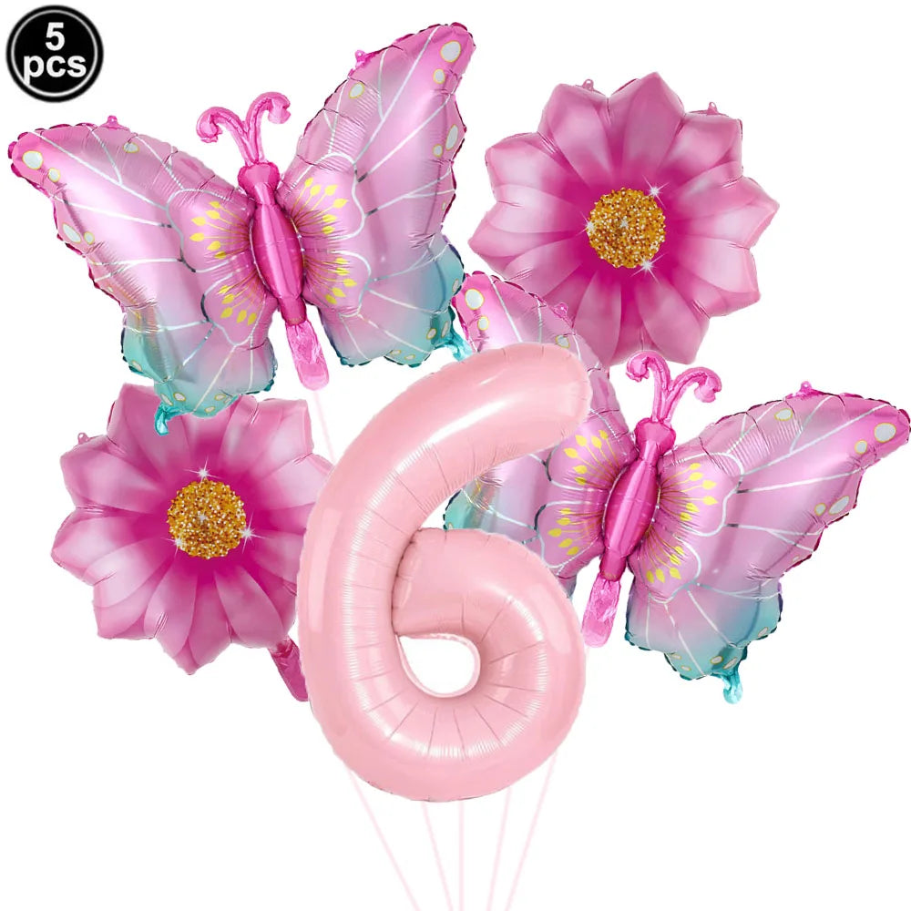 Colorful Butterfly balloons 5pcs