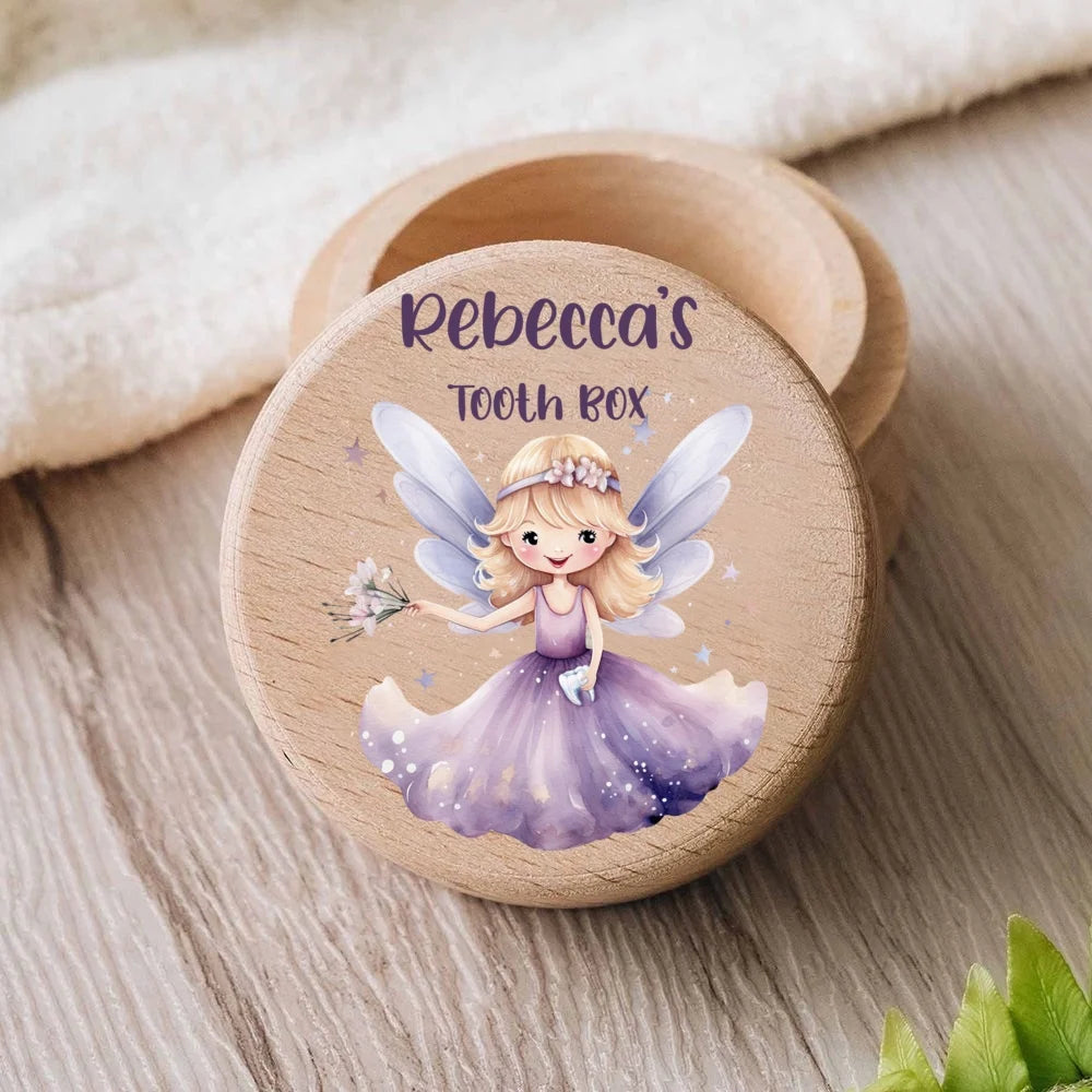 Custom name box for milk Teeth storage collect Keepsake , Baby shower