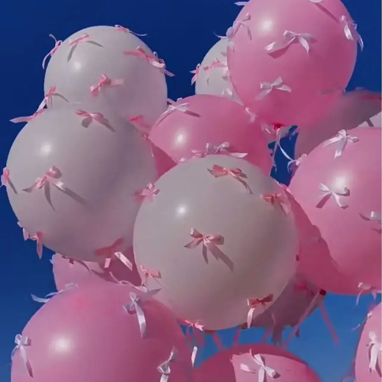 Balloon Wih Ribbon12 Inch 5pcs