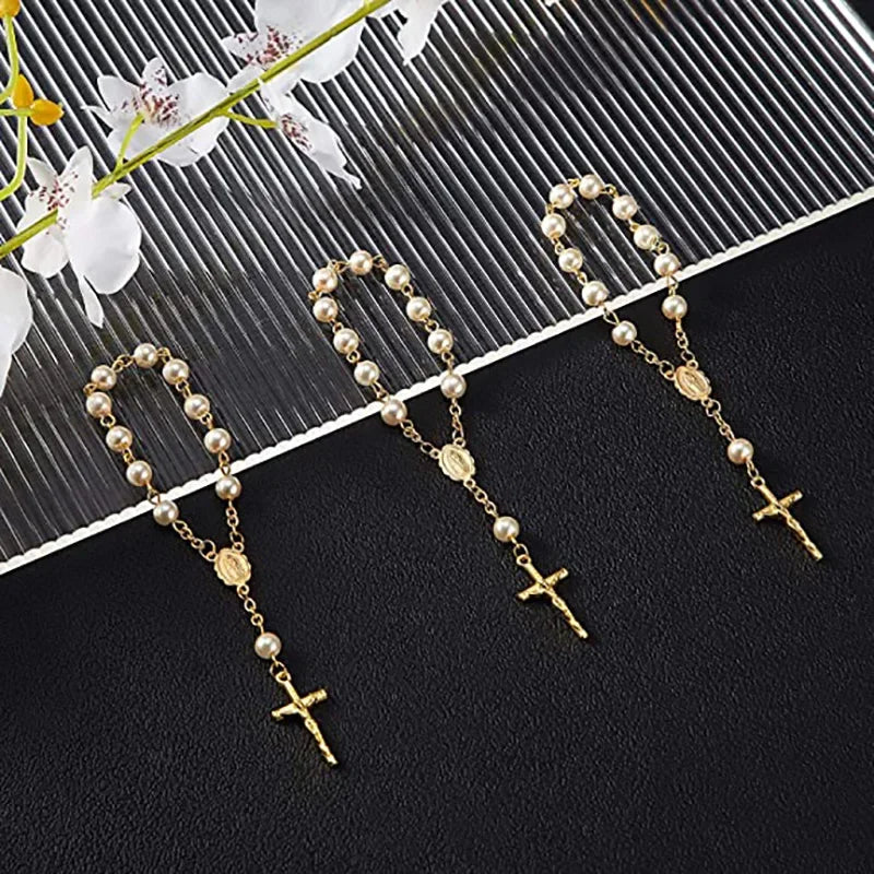 Cross Rosary Bracelets for Baptism and Confirmation 5pcs