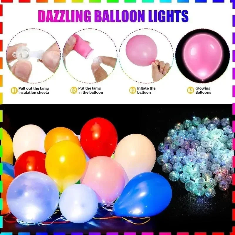 LED Luminous ball mini 100/10Pcs