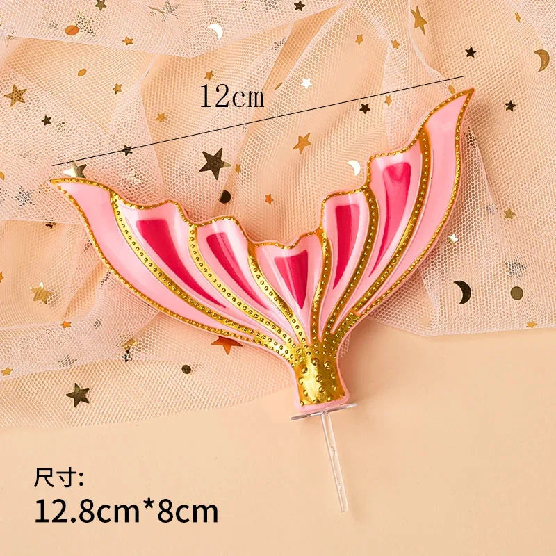 Kawaii Mermaid Cake Topper – Birthday Decoration