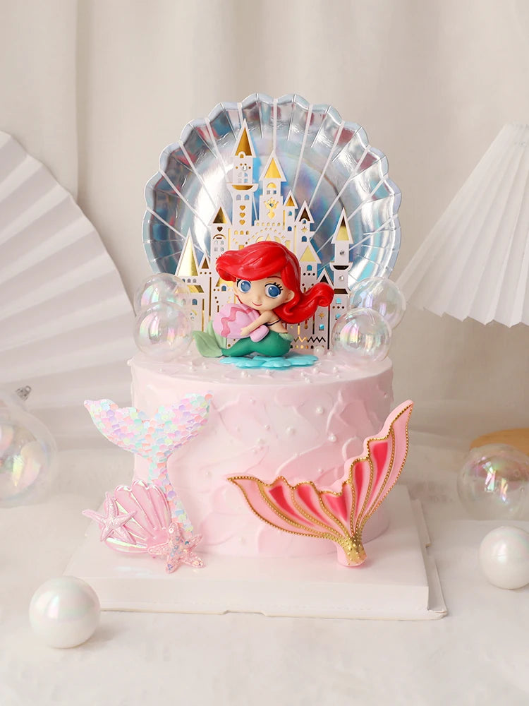 Kawaii Mermaid Cake Topper – Birthday Decoration