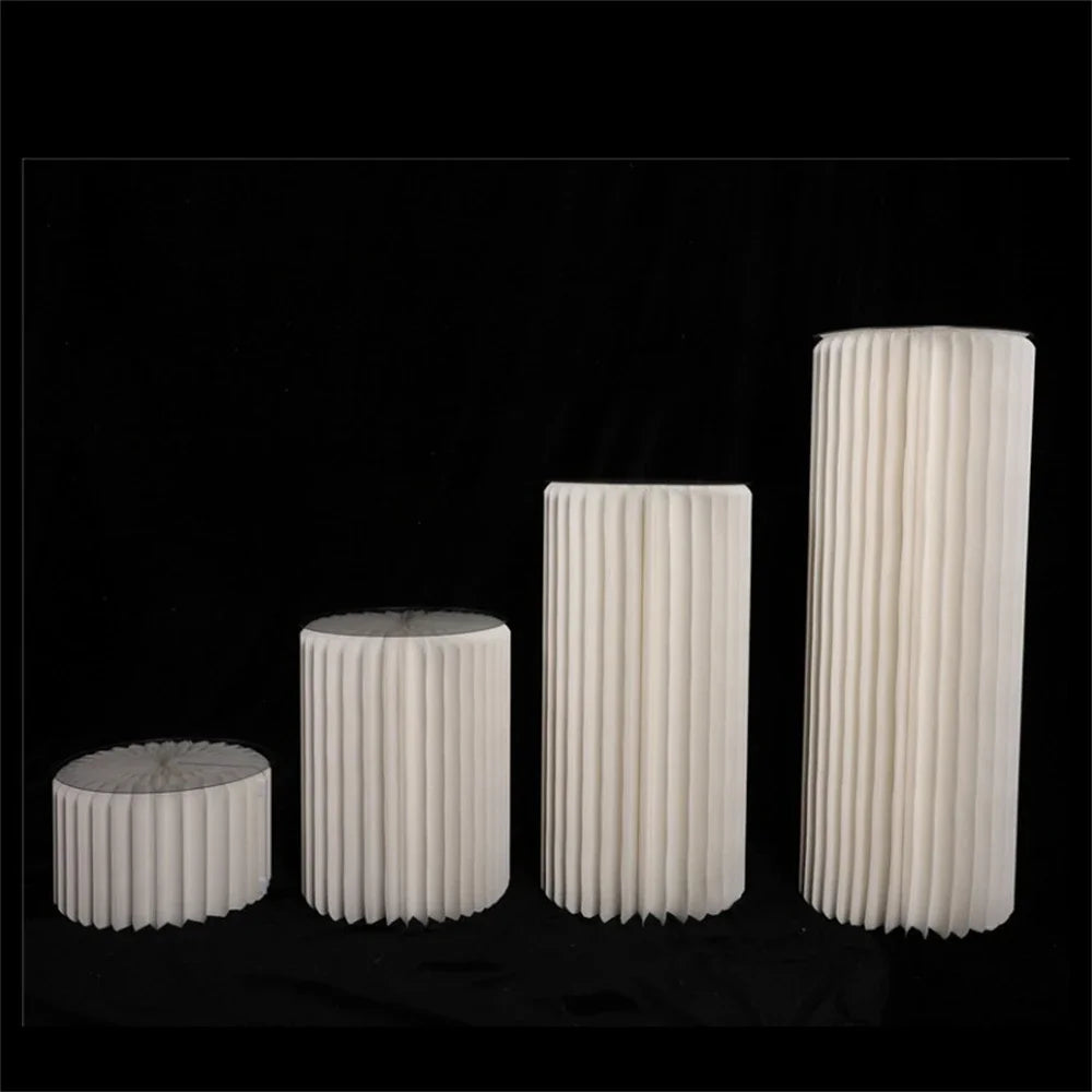 Cylinder folding stand for decoration