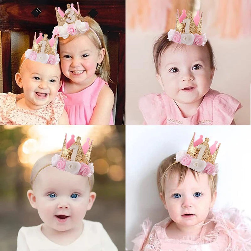 Crown hat kids 1 2 3 Year 1st