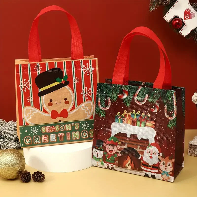 4pcs Xmas Gift Bags with Handles