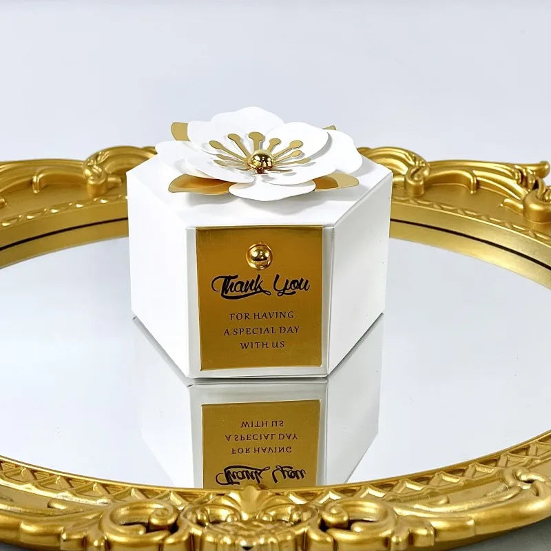Creative flower hexagonal gift box 20/50pcs