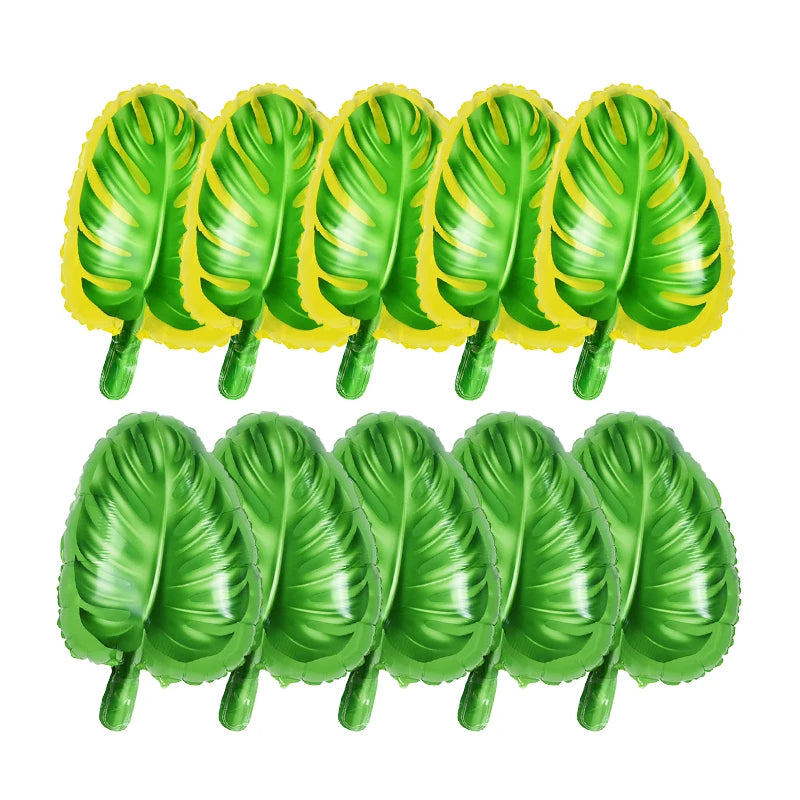 Jungle party green latex balloons