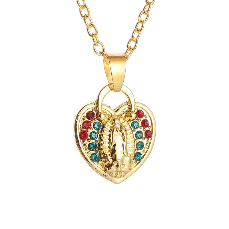 Virgin Mary medal pendant