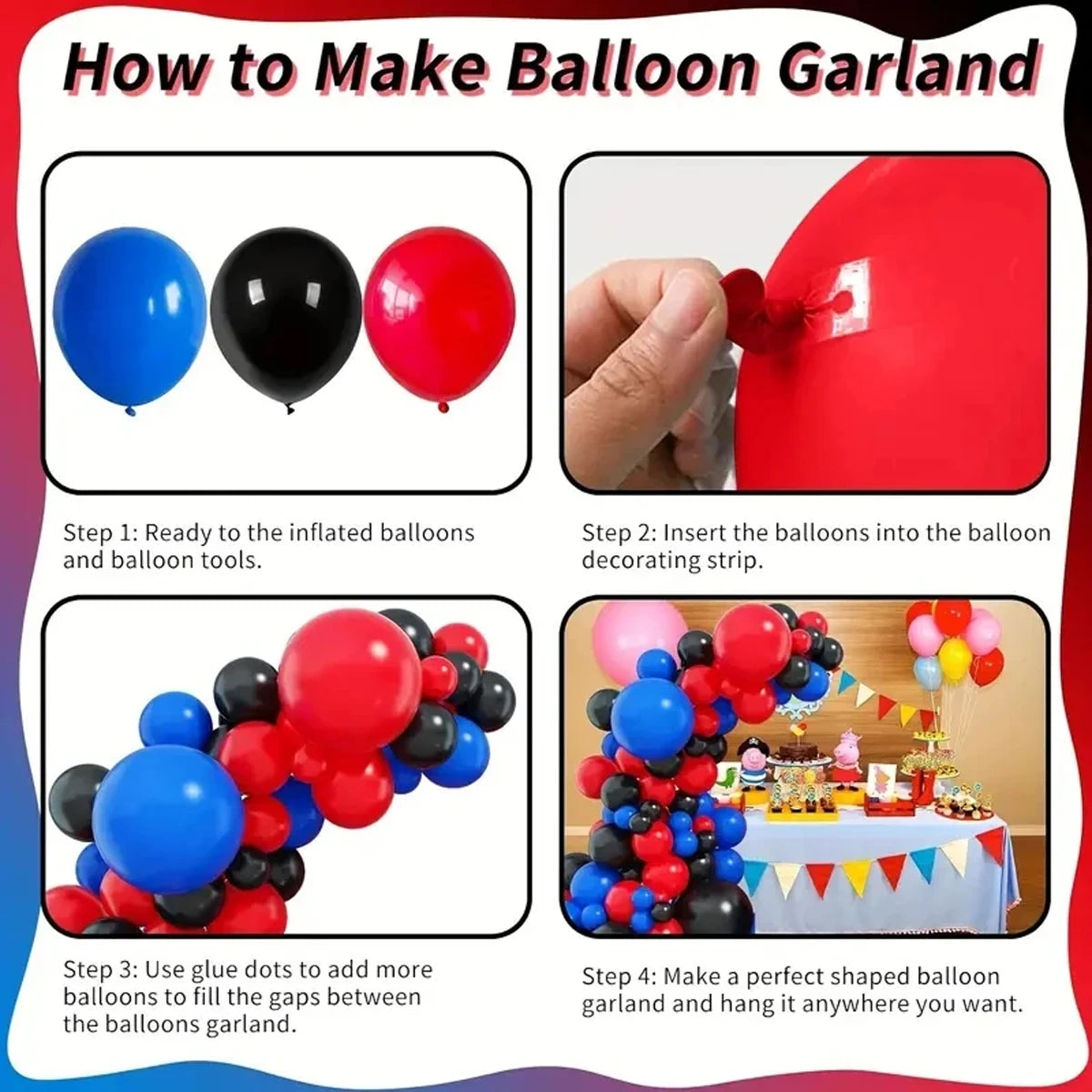 Spiderman balloon arch