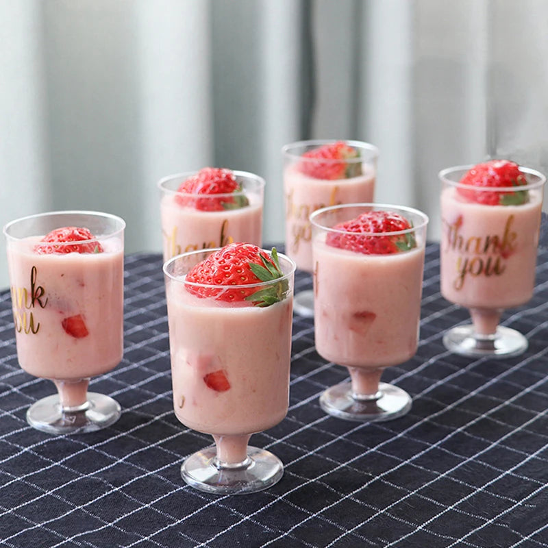 Mini disposable plastic cups 5/10pc