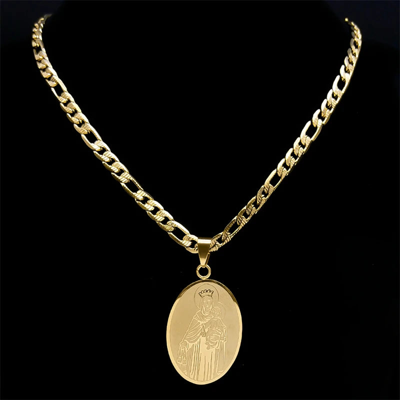 Virgin Mary Pendant for gold plated