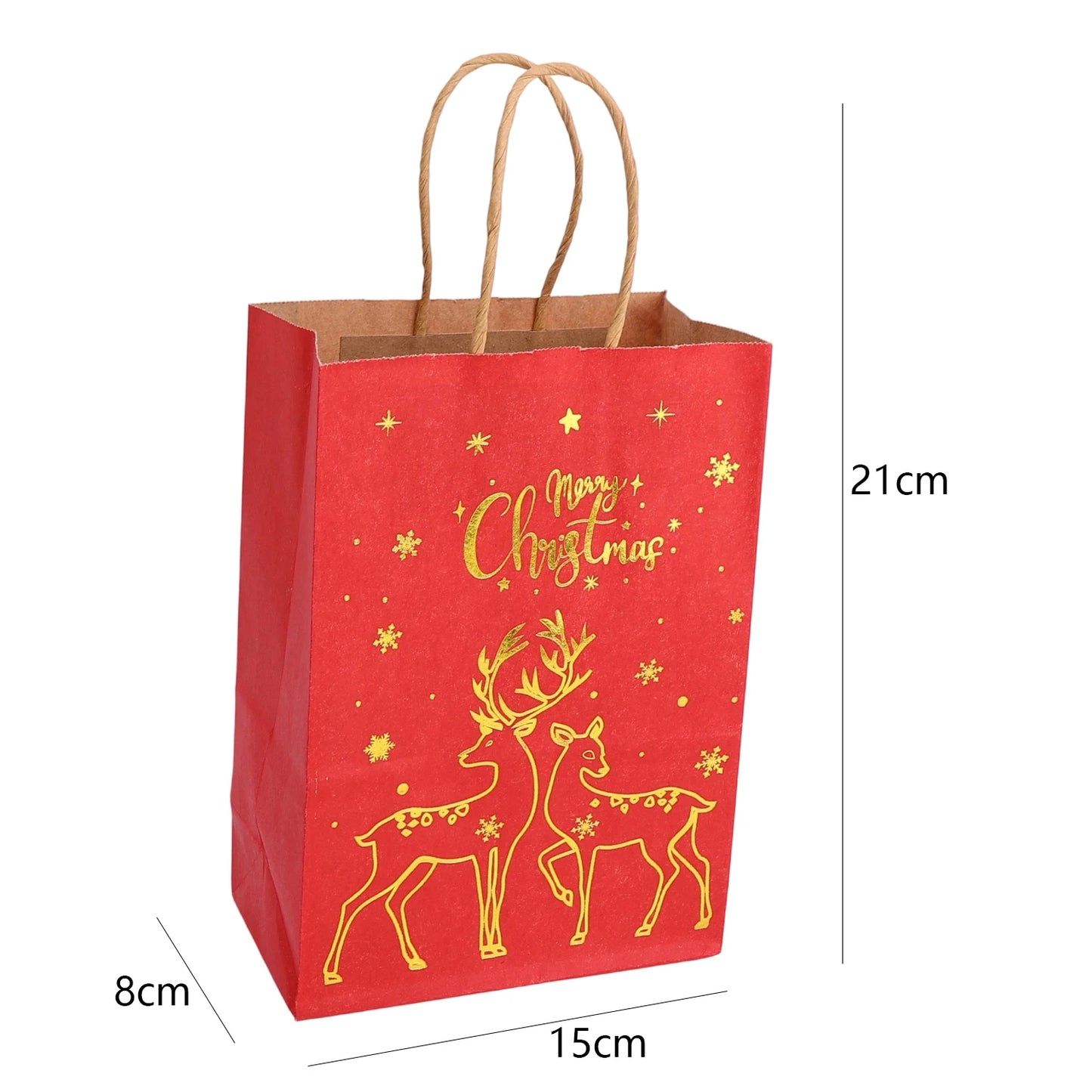 Xmas Party Kraft Gift Bags 1/20PCS