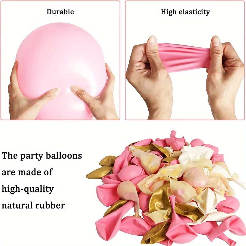127pcs Mermaid Balloon Arch Set – Pink & Blue Party Decor
