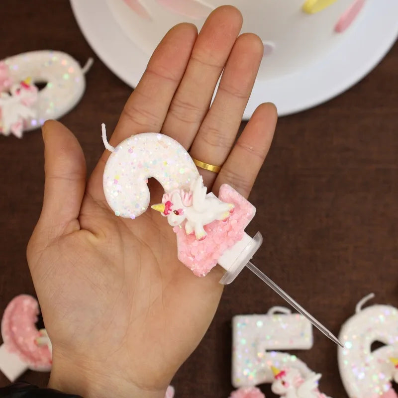 Unicorn candles