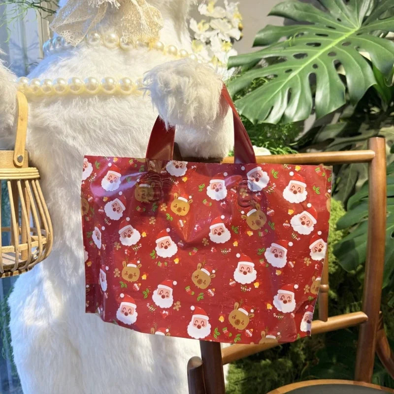 10pcs Red Christmas Gift Tote Bags