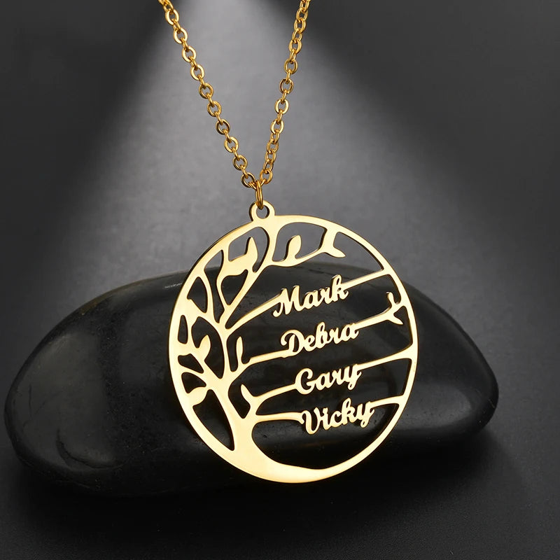 Custom name necklaces personalized heart butterfly