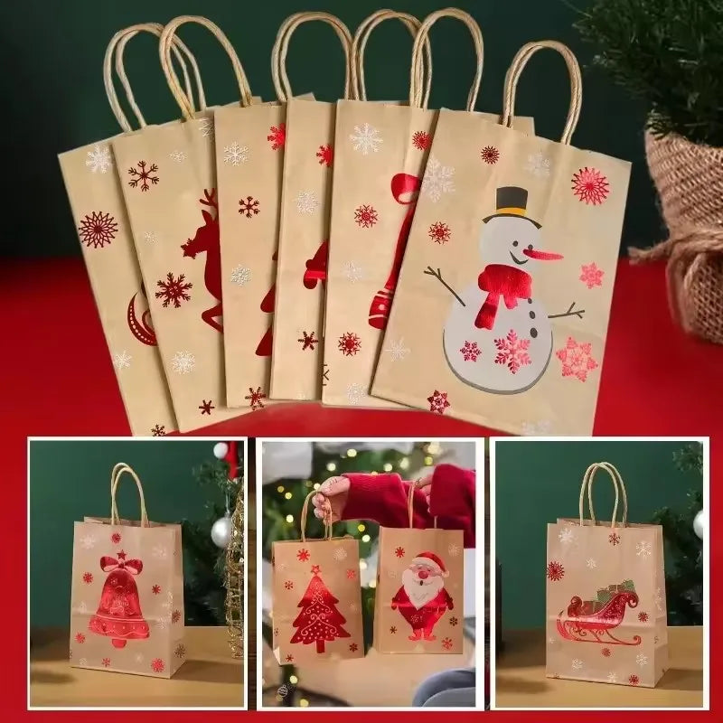 Santa Kraft Gift Packaging Bags