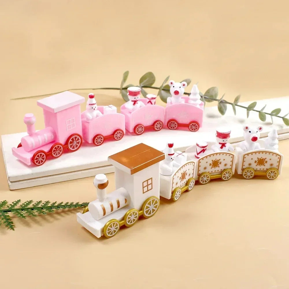 Festive Christmas Train Decoration